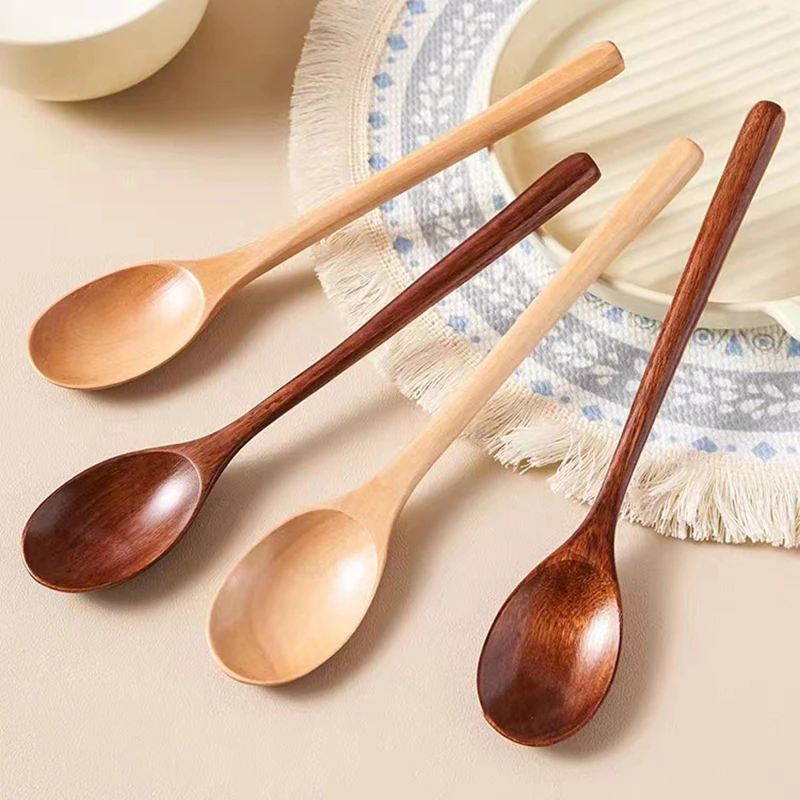 Tea Coffee Utensils - Narzędzia kuchenne do gotowania, drewniana łyżka,