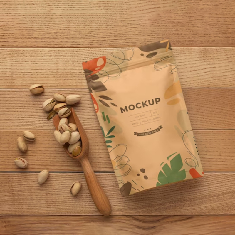 Coffee Tea House - Papierowe torby z nadrukiem, zamykane na