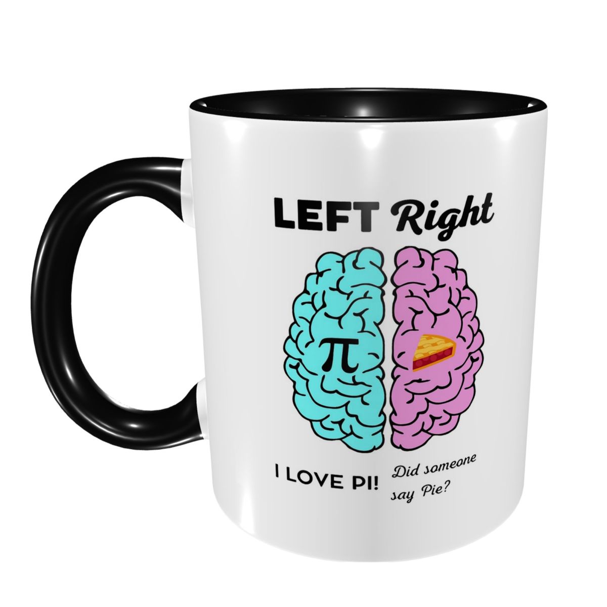 Coffee Tea Jokes - Kubek z żartem matematycznym o lewym