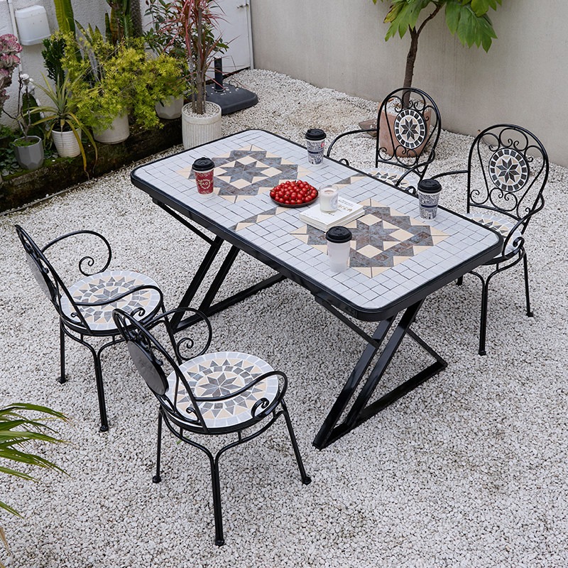 Coffee Tea Gardens - Zestaw mebli ogrodowych na balkon, do