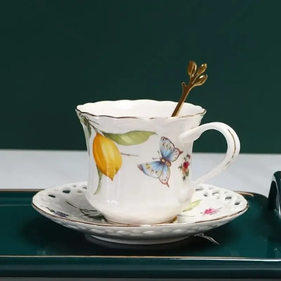 Lemon Tea Coffee - Zestaw filiżanek do herbaty w stylu