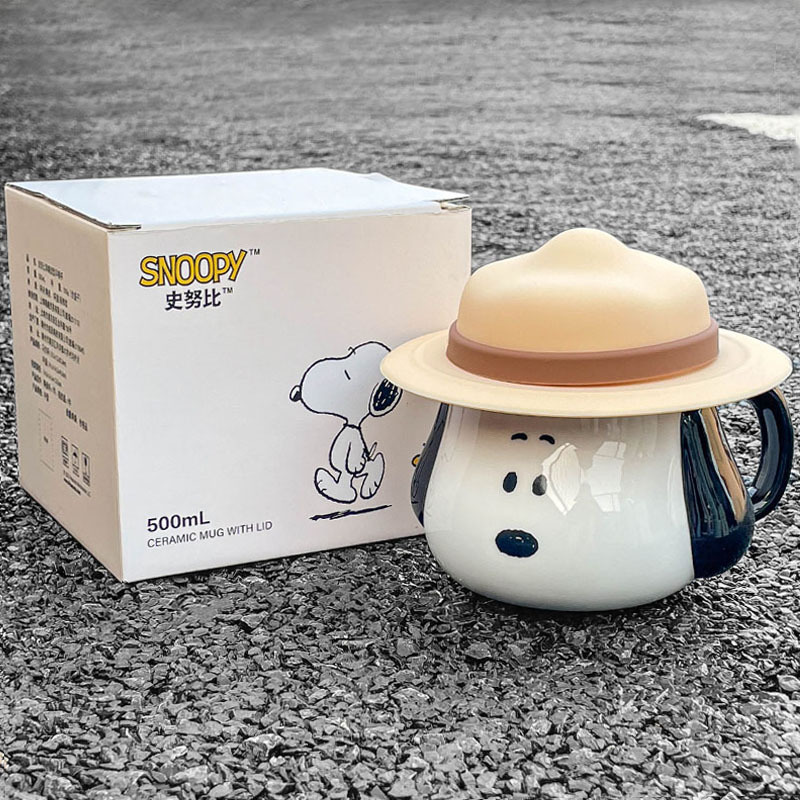 Coffee Tea Friends - Kubek ceramiczny Snoopy Kawaii, kreskówkowy kubek