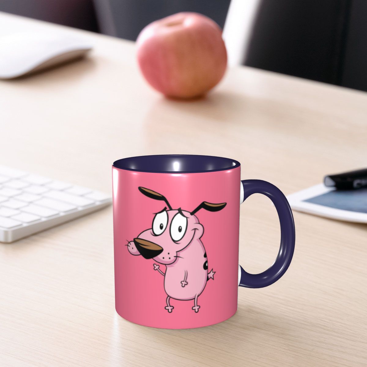 Coffee Tea Friends - Kubek ceramiczny z zabawnym nadrukiem „Cowardly
