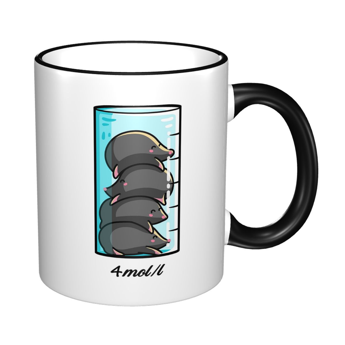 Kubek z żartem o chemii: 4 mol – Coffee Tea Jokes recenzja i cena
