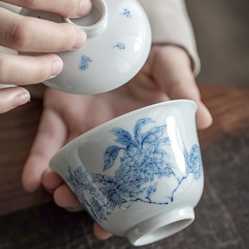 Antyczny Niebiesko-Biały Porce – Gongfu Tea Set recenzja i cena