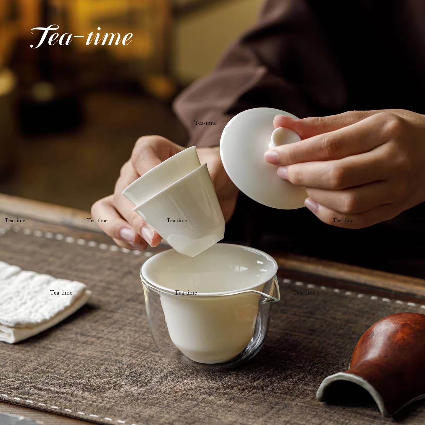 Biały ceramiczny zestaw do her – Gongfu Tea Set recenzja i cena