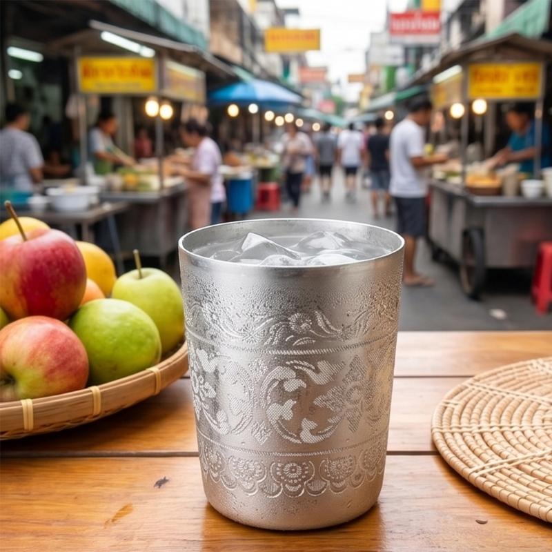 Tajski styl blaszany kubek taj – Coffee Tea Thai recenzja i cena