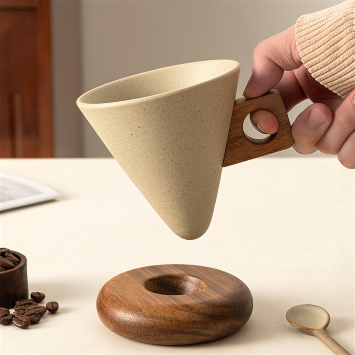 Ceramiczny kubek do kawy i zes – Coffee Tea & Hot Chocolate recenzja i cena