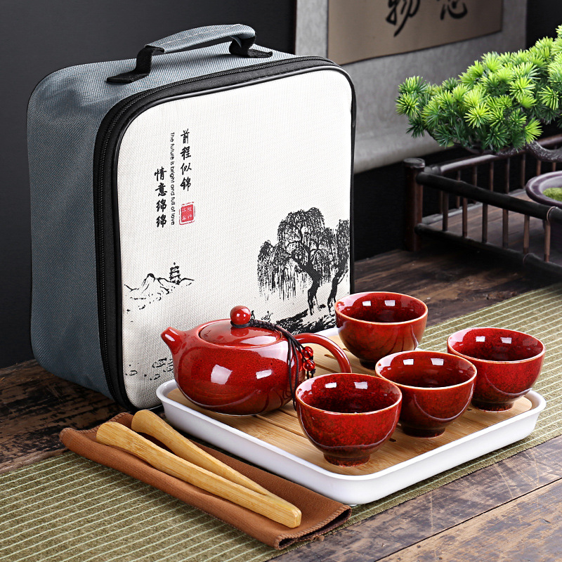Z torbą podróżną 4 filiżanki C – Gongfu Tea Set recenzja i cena