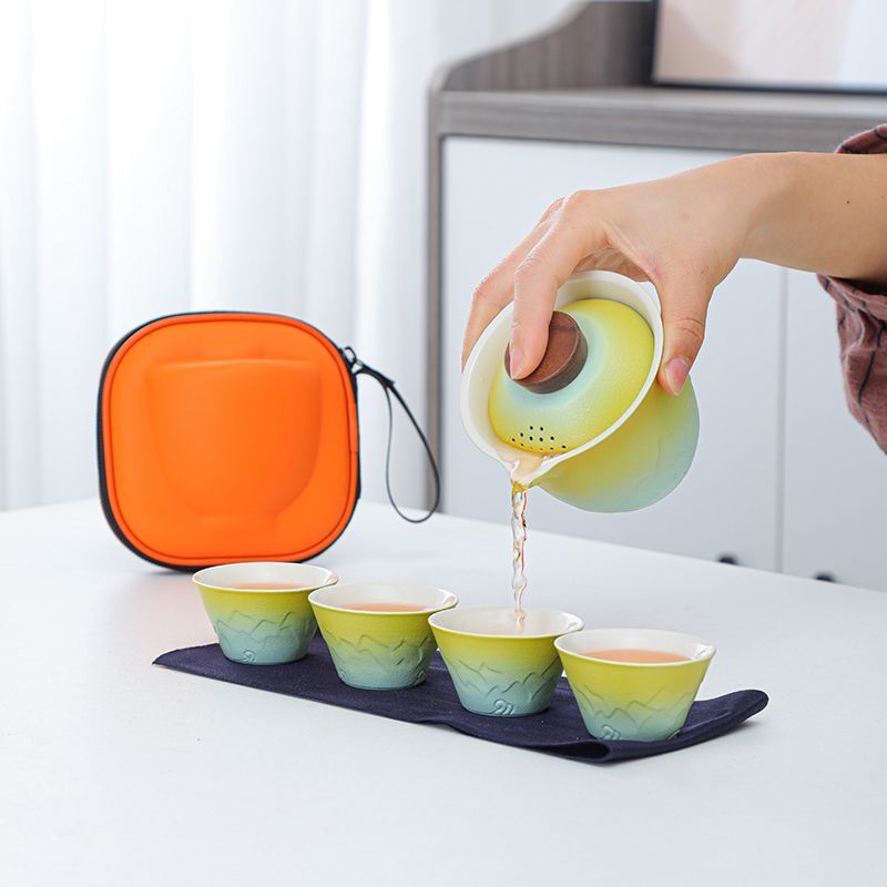 Gradientowy Zestaw do Herbaty  – Gongfu Tea Set recenzja i cena
