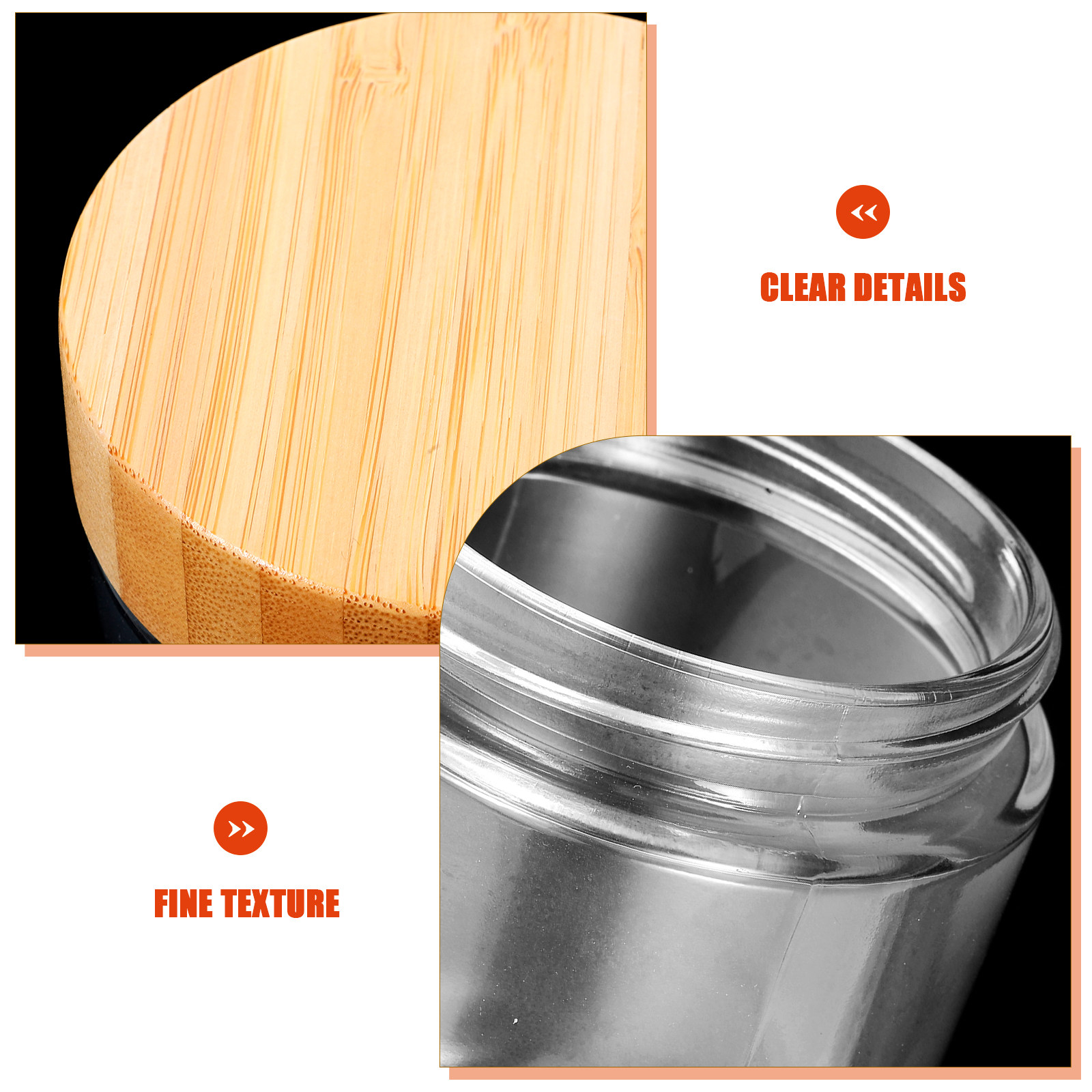 4 sztuki solidnych szklanych p – Canister Coffee Sugar Tea recenzja i cena