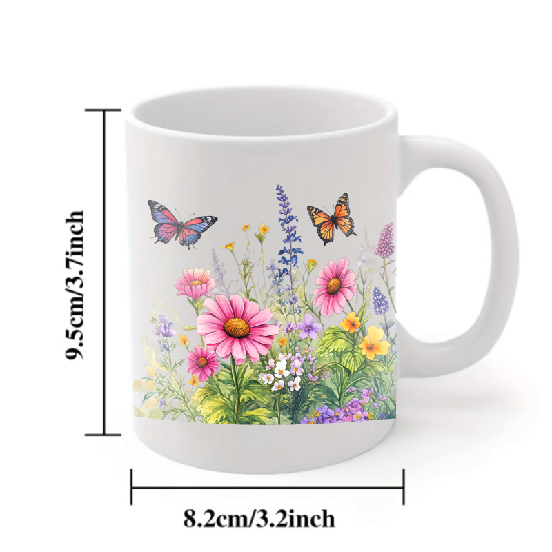 Ceramiczny kubek biały z motyw – Coffee Tea Gardens recenzja i cena