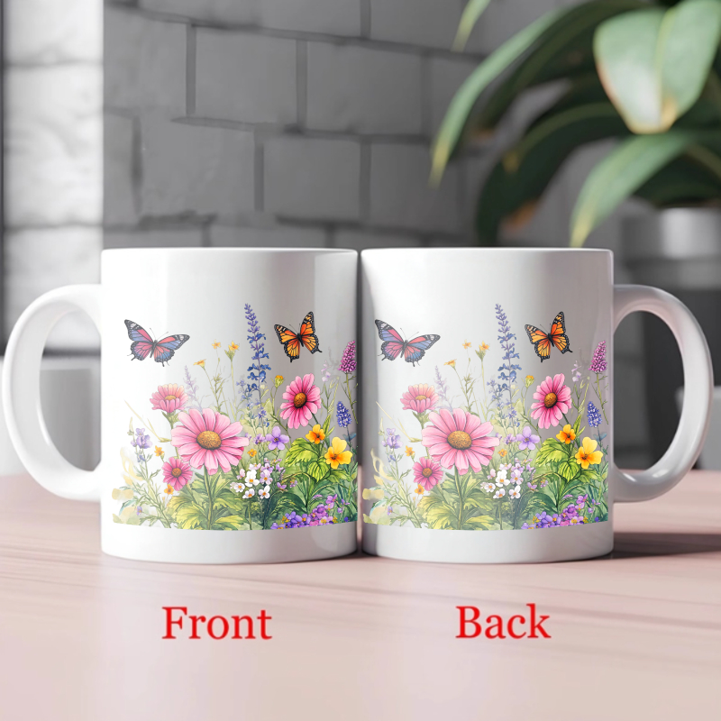Ceramiczny kubek biały z motyw – Coffee Tea Gardens recenzja i cena