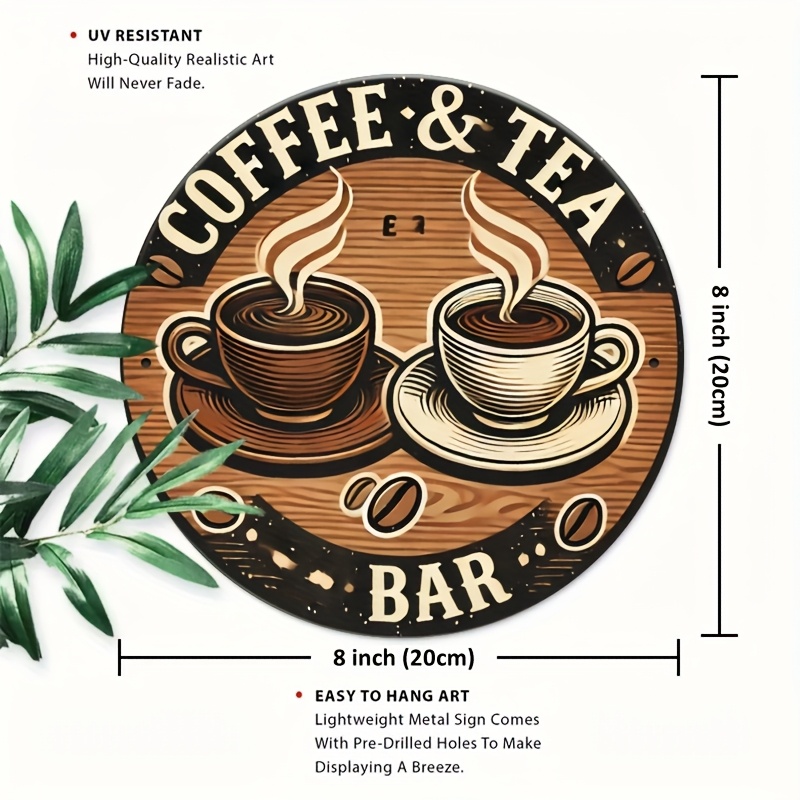 [2D Flat] Aluminiowe tabliczki – Coffee And Tea Bar recenzja i cena