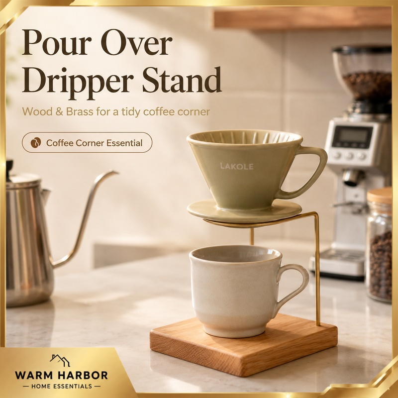 Drewniany stojak na kawę z mos – Coffee Dripper V60 recenzja i cena