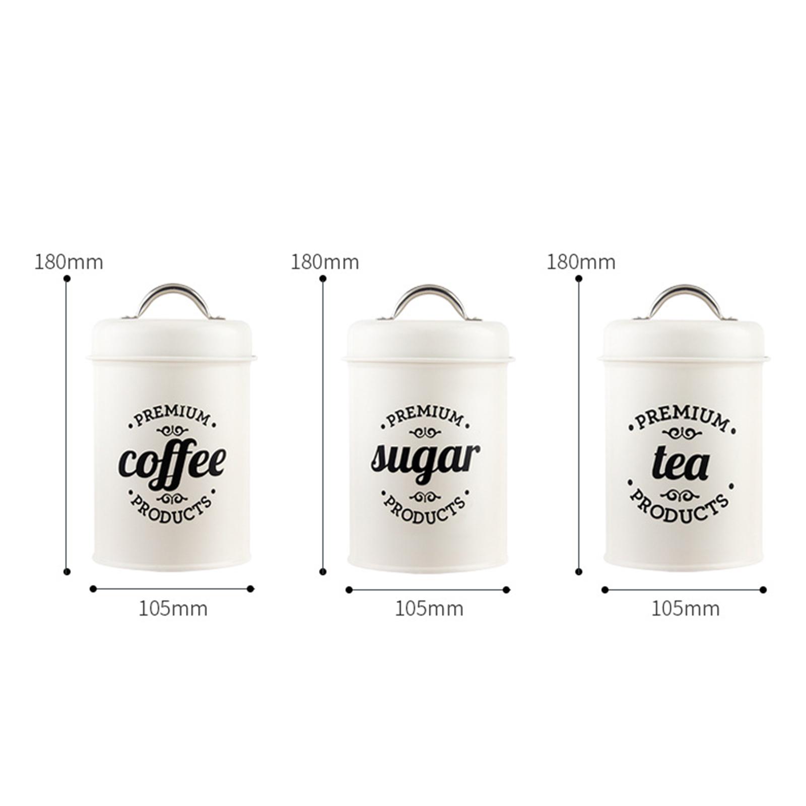 Metalowy zestaw pojemników kuc – Canister Coffee Sugar Tea recenzja i cena