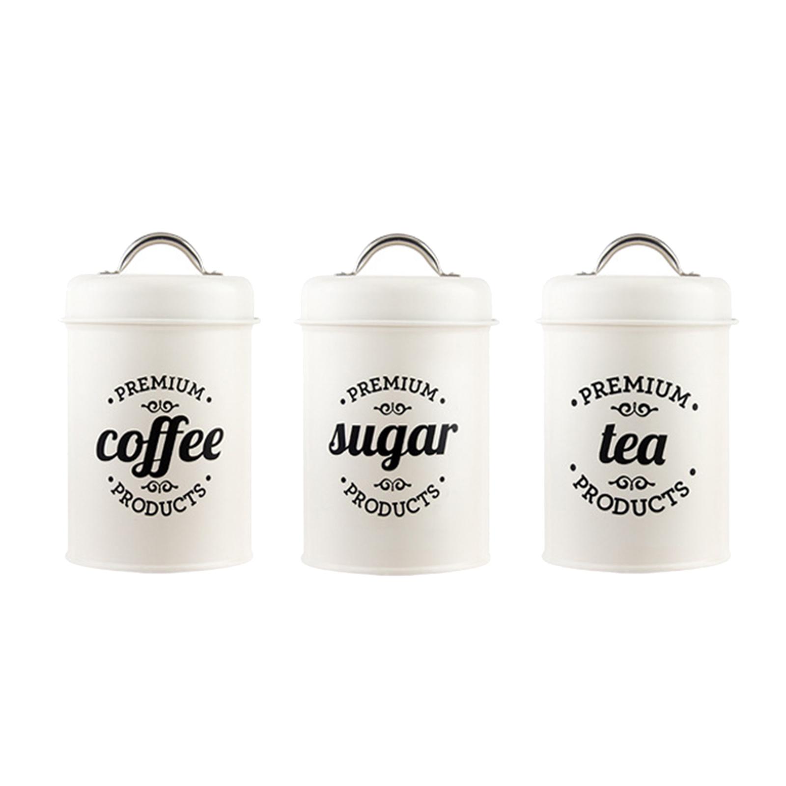 Metalowy zestaw pojemników kuc – Canister Coffee Sugar Tea recenzja i cena