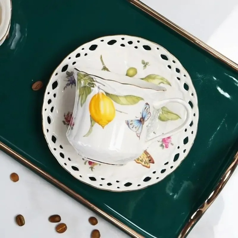 Zestaw filiżanek do herbaty w  – Lemon Tea Coffee recenzja i cena